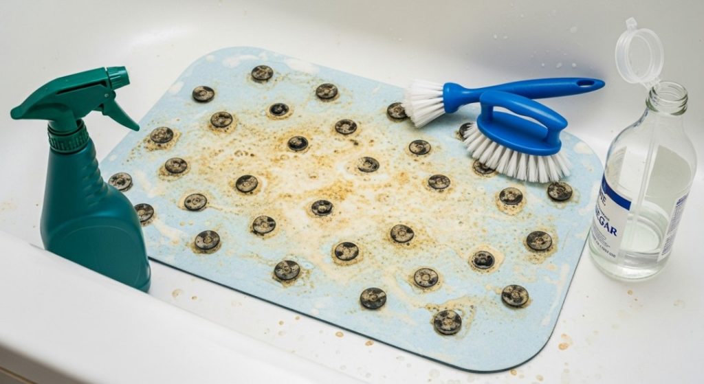 Dirty Bath Mat Cleaning Supplies